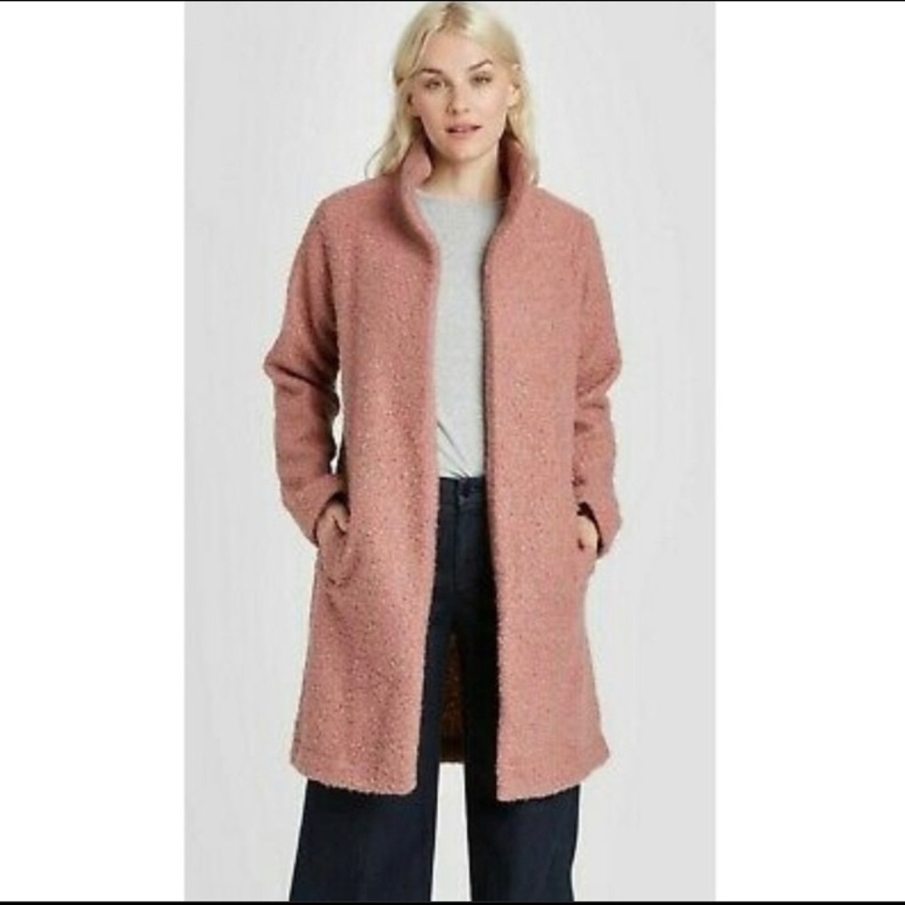 womens textured open-front cardigan